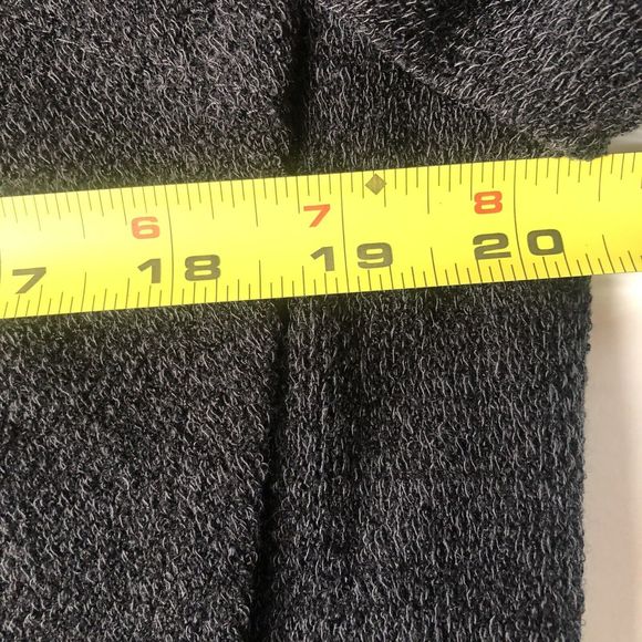 Doe & Rae Cardigan Black Waterfall Open Front Sweater W/pockets & Hood - Small - Picture 9 of 14